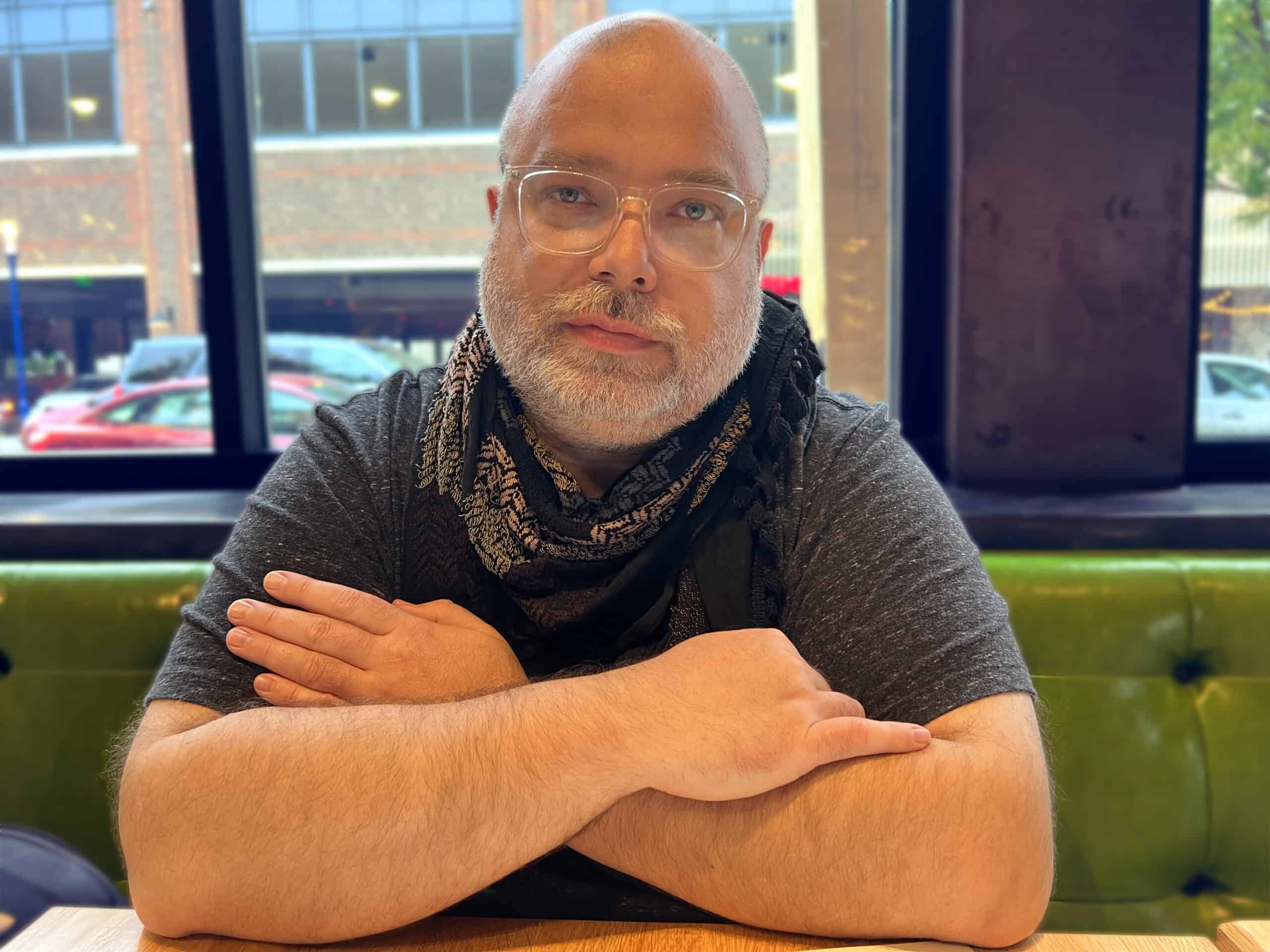 Jon Rezin in the studio